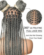 HD Full Lace Knotless Box Braided Wig