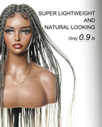 HD Full Lace Knotless Box Braided Wig