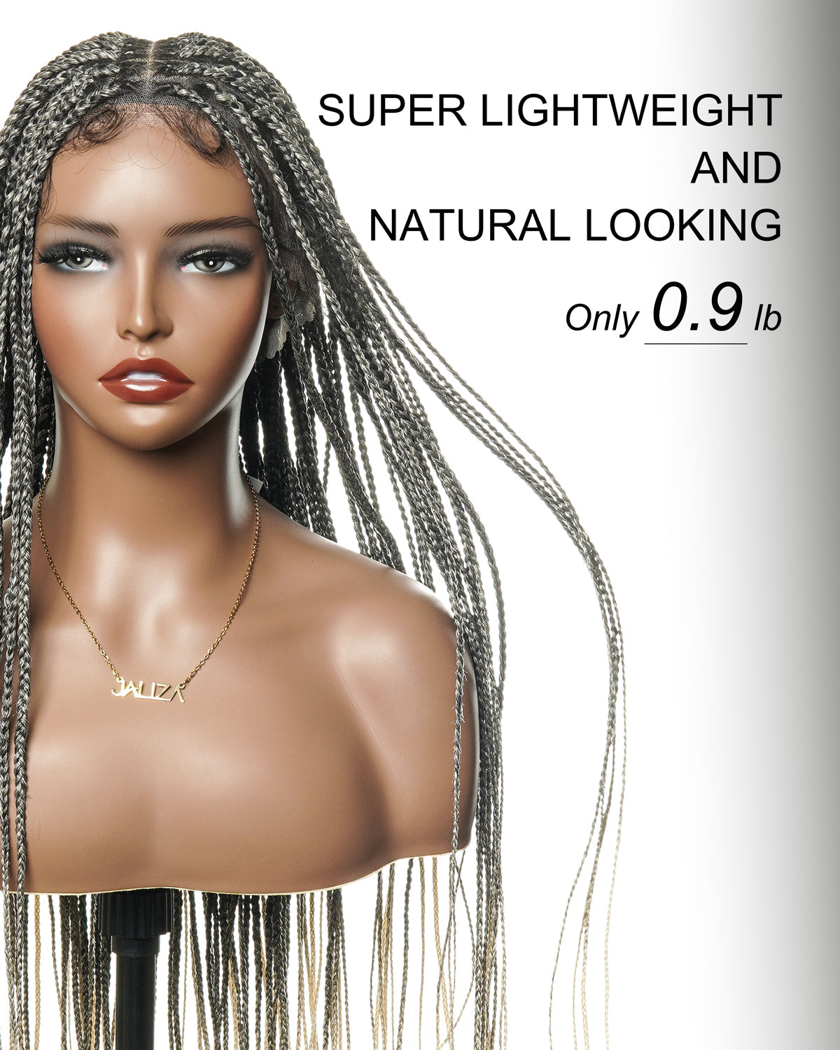 HD Full Lace Knotless Box Braided Wig