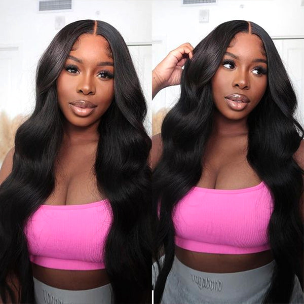 Body Wave Skin Melt HD Lace Wigs 13x4 HD Lace Front Wig Preplucked with Natural Hairline