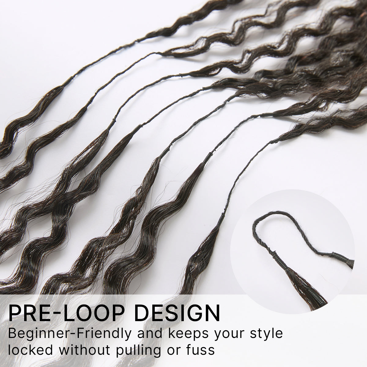 Readitress™ Pre-Separated Feather Crochet Human Hair Extensions Kinky Straight Protective Style with Free Gifts - US Only