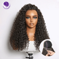 360 HD Lace Free Parting Water Wave Wig Flexi-Fit Invisi Drawstring Cap & Pre-Cut Lace