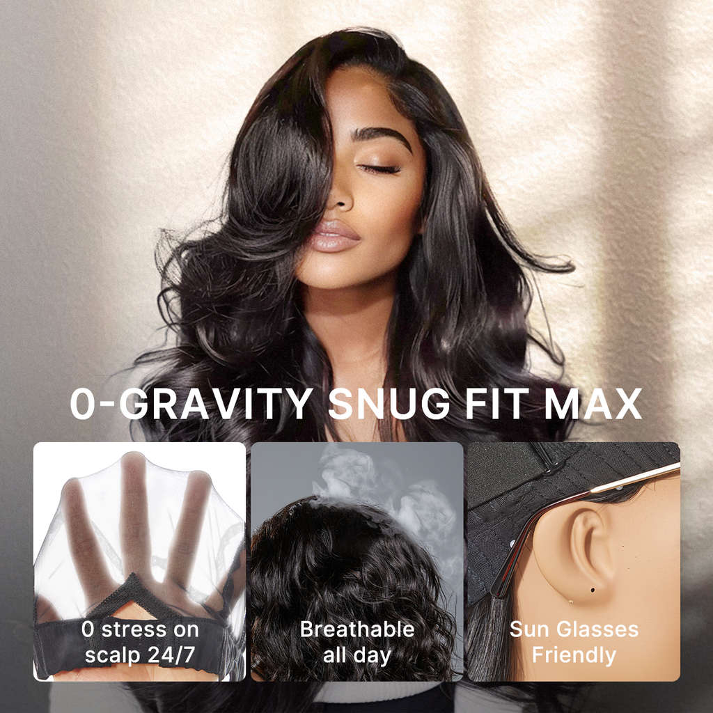 200% Density Deep Wave Glueless 7x6 Closure HD Lace Human Hair Wig Pre-Cut Lace