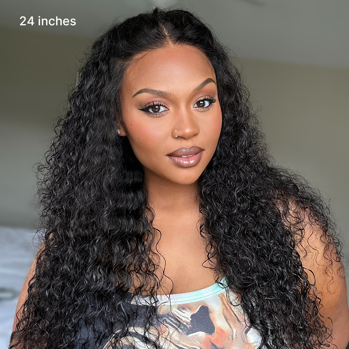 200% Density Deep Wave Glueless 7x6 Closure HD Lace Human Hair Wig Pre-Cut Lace