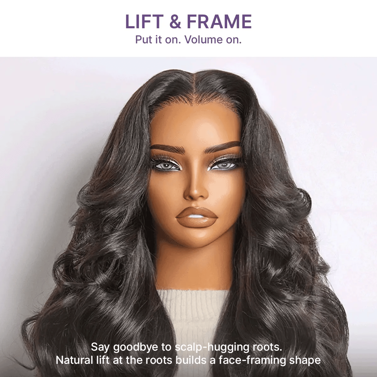 PartingMax Loose Wave Glueless 7x6 HD Lace Long Wig Pre-Cut Lace