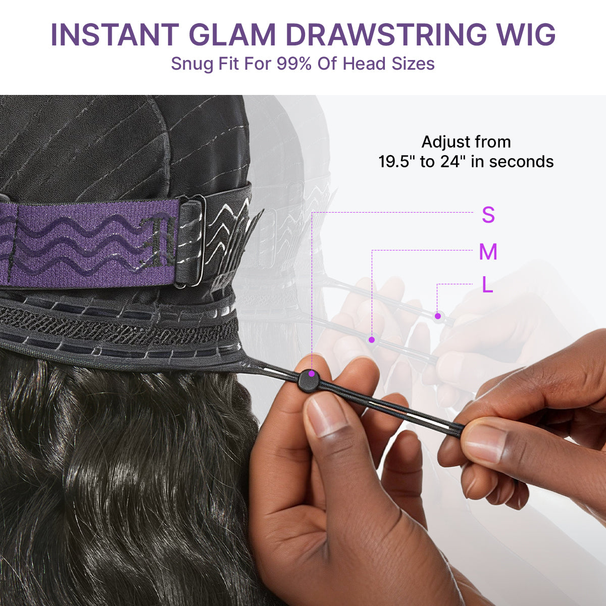 250% Density Loose Wave SilkShield™ Glueless 13x4 HD Lace Front Wig Pre-Cut Lace Flexi-Fit Drawstring Cap