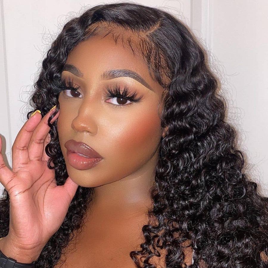 Deep Wave 13x4 Lace Frontal Human Virgin Hair