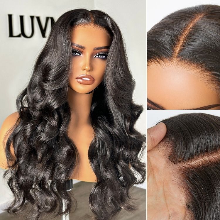 7x6 HD Lace Glueless Wig Soft Loose Wave Human Hair Wig Pre-Cut Lace