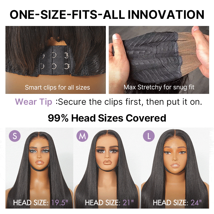 180% Density Soft & Full Water Wave Glueless 7x6 Closure HD Lace Human Hair Wig Pre-Cut Lace