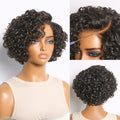 Water Wave Pixie Cut Water Wave Glueless Minimalist HD Lace Short Curly Wig