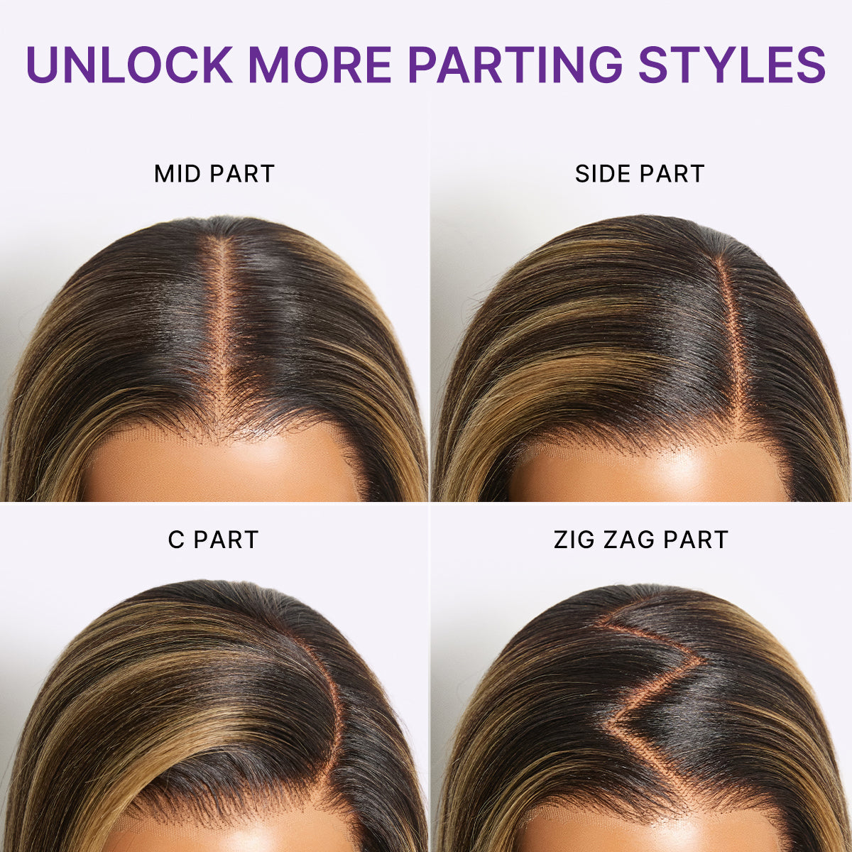 180% Density Blonde Highlight Butterfly Cut Layered Light Yaki Straight Glueless 7x6 Closure HD Lace Wig Pre-Cut Lace