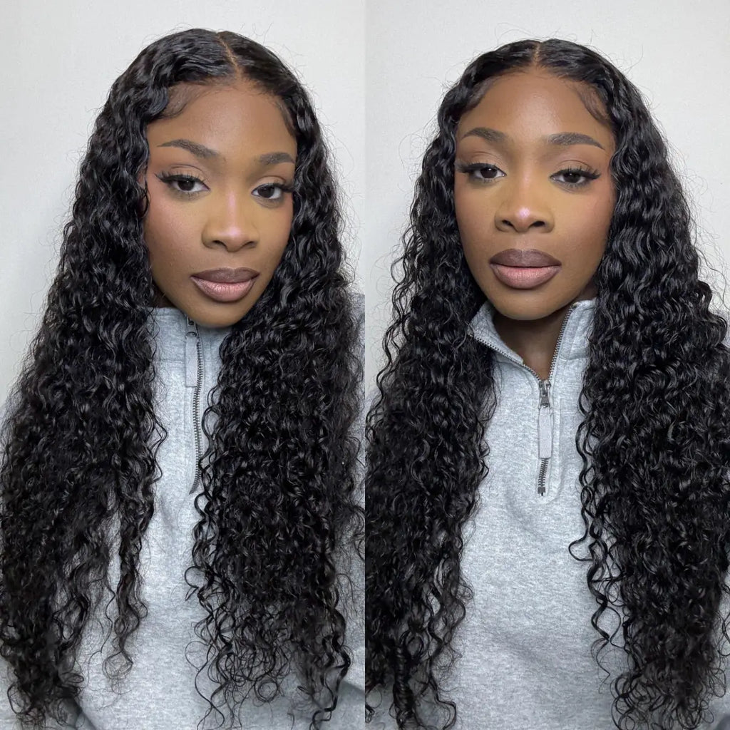 Special Deal | PreMax 250% Density Water Wave Glueless Flexi-Fit Drawstring 13x4 Frontal Lace Fluffy Curly High Density Wig Pre-Cut Lace