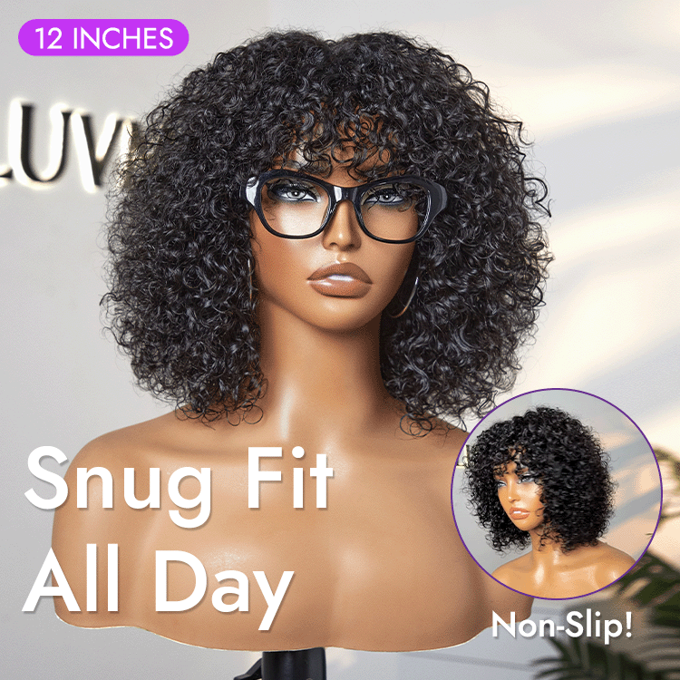 2 For $159.9 | 12 Inches Water Wave Minimalist Lace Curly Wig +10 Inches Blonde Highlight Yaki Straight Minimalist Lace Bob No Code Needed