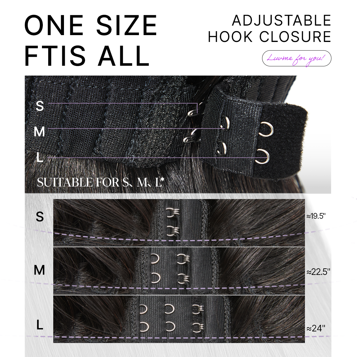 PartingMax Glueless 7x6 Closure HD Lace Loose Body Wave Long Wig Pre-Cut Lace