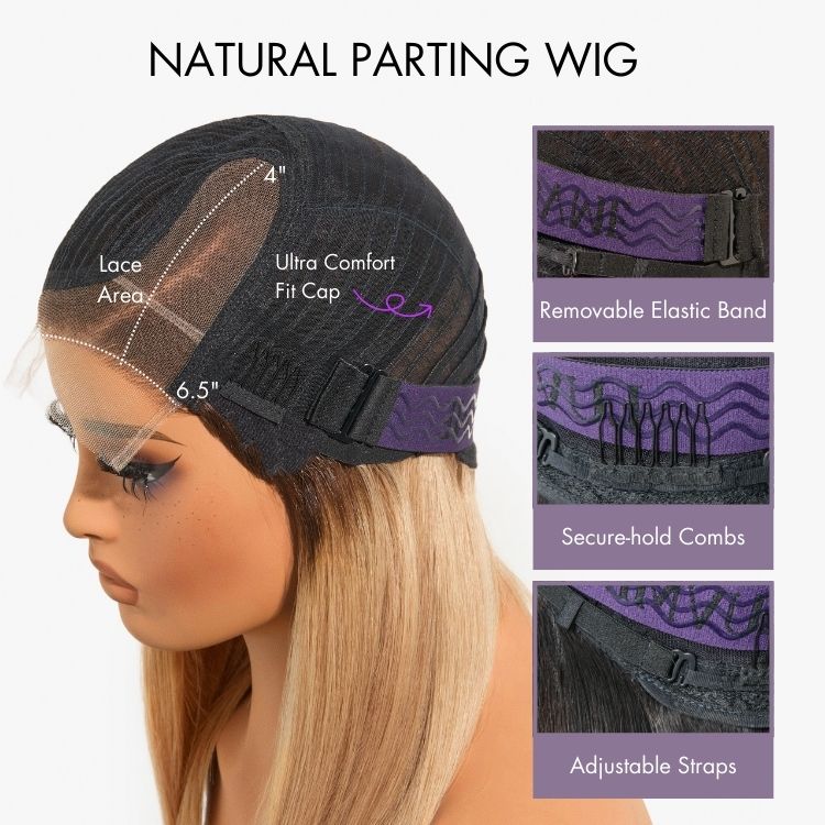2 For $169.9 | 14 Inches Blonde Highlight Loose Wave Minimalist HD Lace Wig+ 10 Inches Brown Highlight Layered Bob 5x5 Lace Short Wig No Code Needed