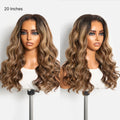 180% Density PartingMax Glueless 7x6 Closure HD Lace Blonde Highlight Loose Wave Wig Pre-Cut Lace