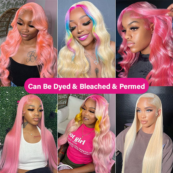 613 Blonde Body Wave Human Hair Lace Front Wigs 13x4 Invisible Lace Wigs