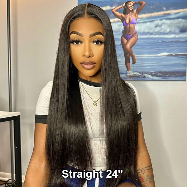 Glueless Wear Go Wig Bleached Knots 100% Human Hair Wig Pre-plucked Hairline