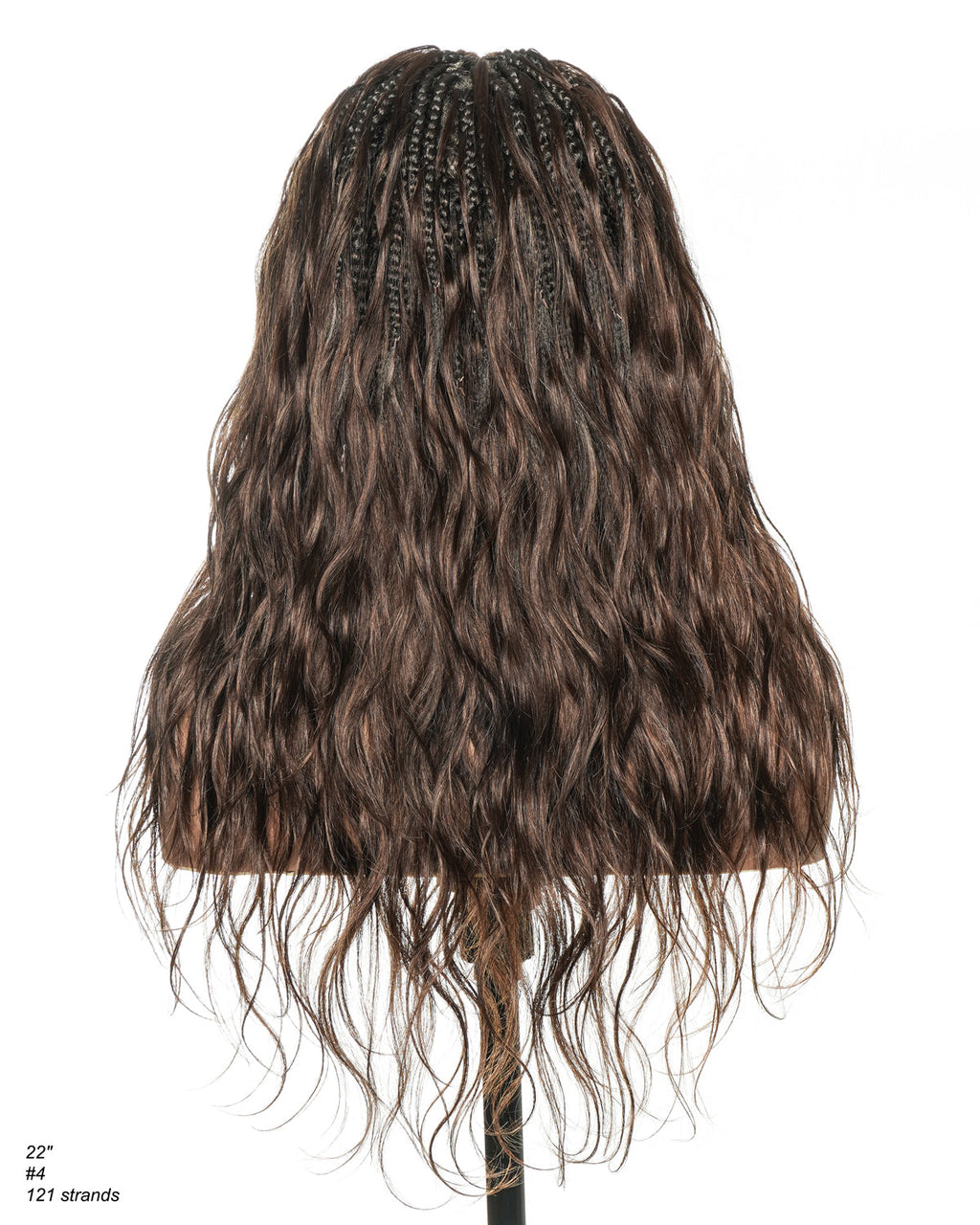 Michelle - Bora Bora Human Hair Body Wave Pre Bleached HD Full Lace Boho Box Braided Wig