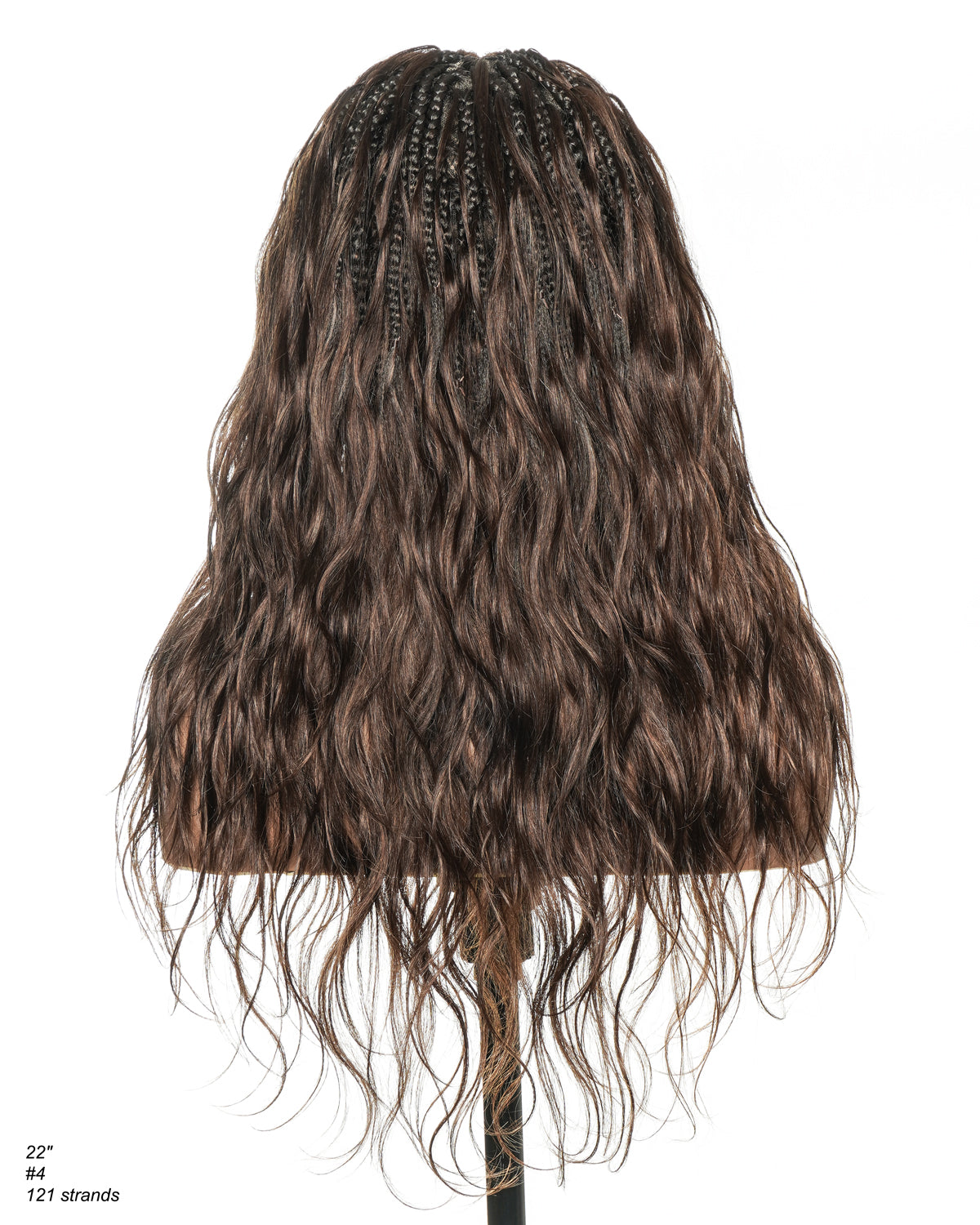 Michelle - Bora Bora Human Hair Body Wave Pre Bleached HD Full Lace Boho Box Braided Wig