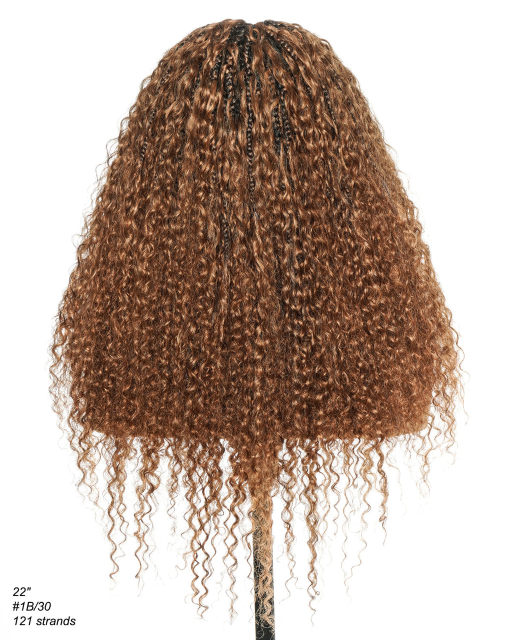 Lulu - Bora Bora Pre Bleached HD Full Lace Human Hair Curly Wave Boho Box Braided Wig