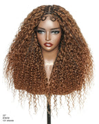 Lulu - Bora Bora Pre Bleached HD Full Lace Human Hair Curly Wave Boho Box Braided Wig