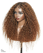 Lulu - Bora Bora Pre Bleached HD Full Lace Human Hair Curly Wave Boho Box Braided Wig