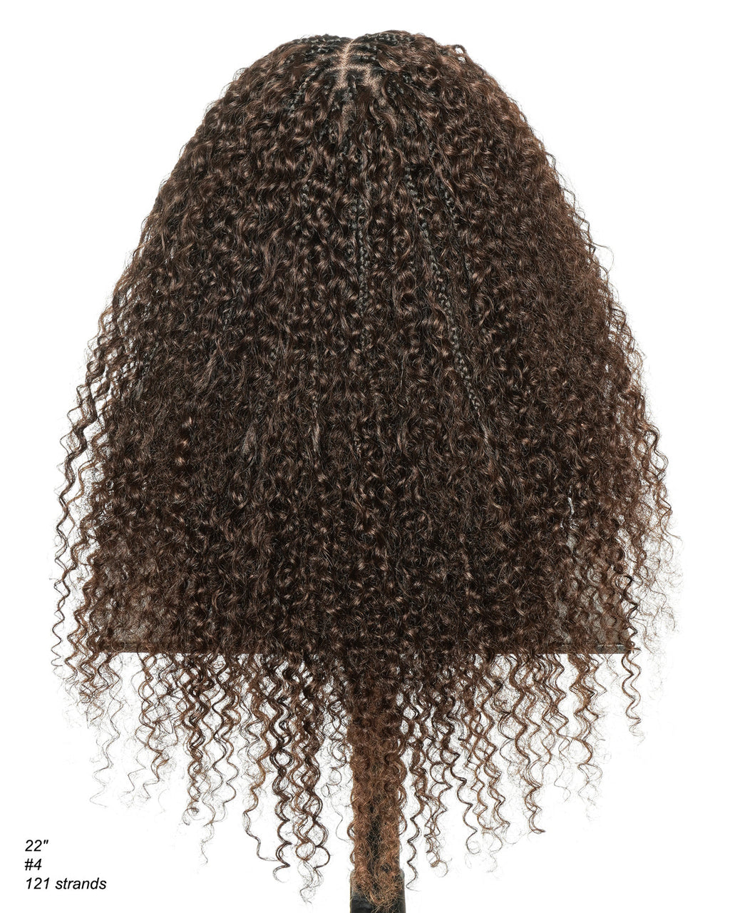 Lulu - Bora Bora Pre Bleached HD Full Lace Human Hair Curly Wave Boho Box Braided Wig