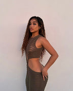 Kiki - 24" HD Full Lace Lightweight Human Hair Curls Boho Box Braided Wig