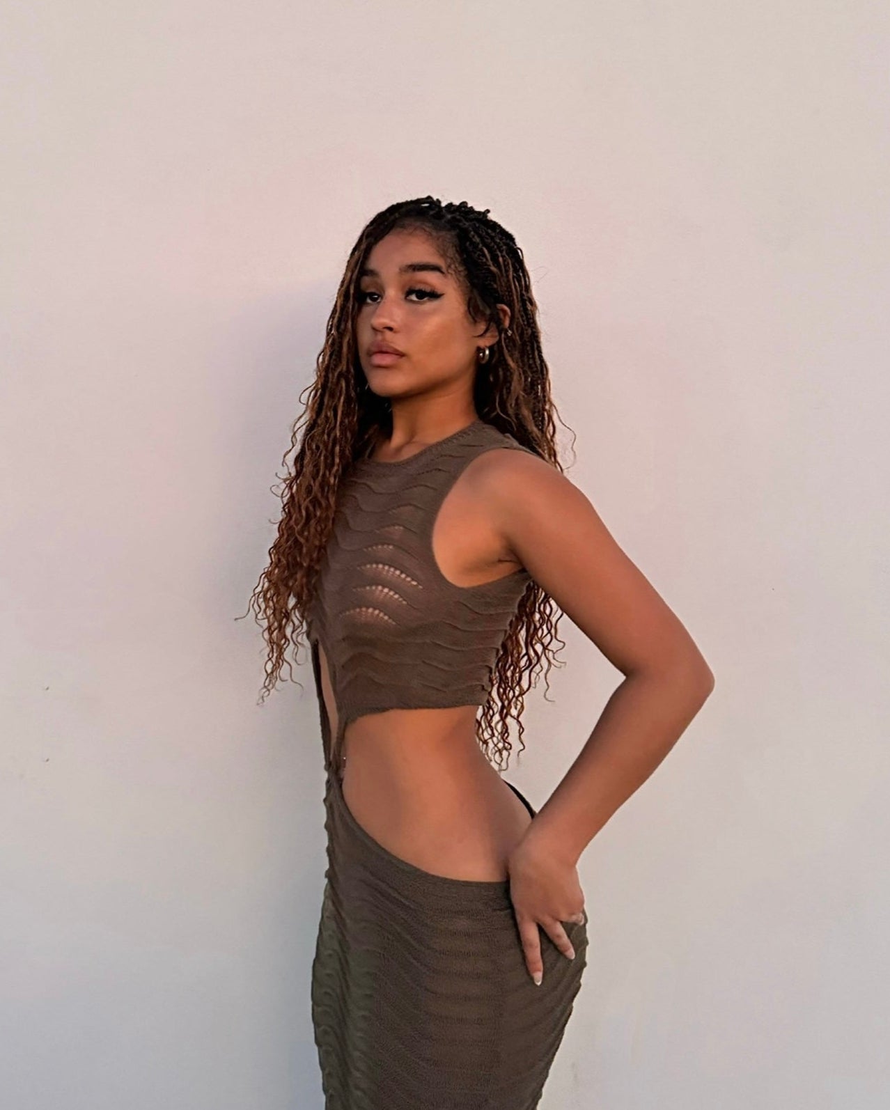 Kiki - 24" HD Full Lace Lightweight Human Hair Curls Boho Box Braided Wig