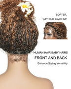 Lulu - Bora Bora Pre Bleached HD Full Lace Human Hair Curly Wave Boho Box Braided Wig