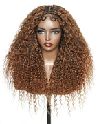Lulu - Bora Bora Pre Bleached HD Full Lace Human Hair Curly Wave Boho Box Braided Wig