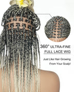 HD Full Lace Knotless Box Braided Wig