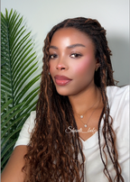 Kiki - 12"-36" Human Hair Deep Wave Curls Pre Bleached Knotless HD Full Lace Boho Box Braided Wig