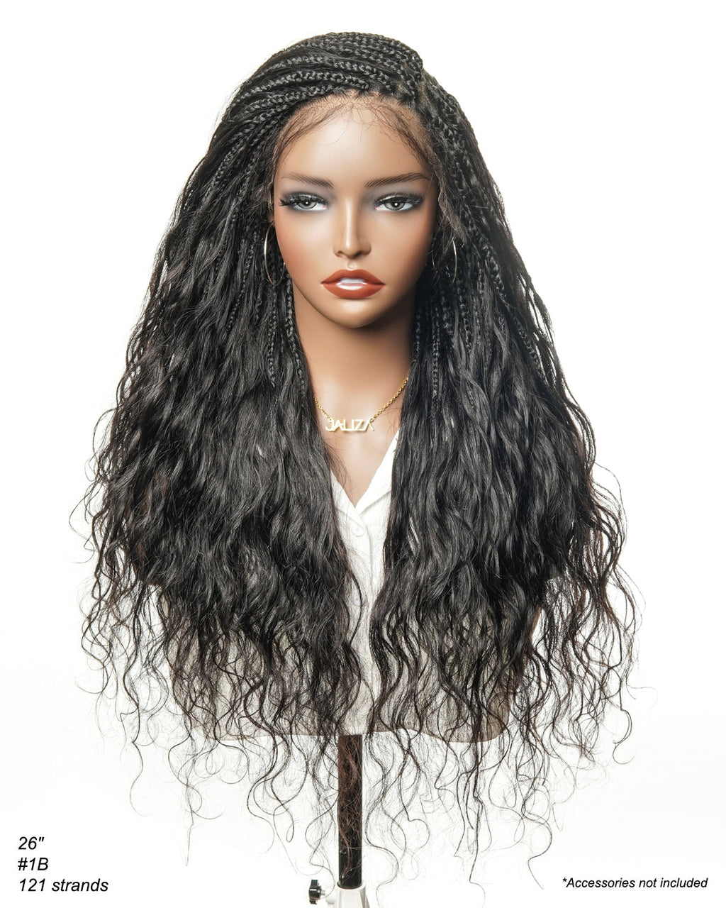 Michelle - Bora Bora Human Hair Body Wave Pre Bleached HD Full Lace Boho Box Braided Wig