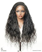 Michelle - Bora Bora Human Hair Body Wave Pre Bleached HD Full Lace Boho Box Braided Wig