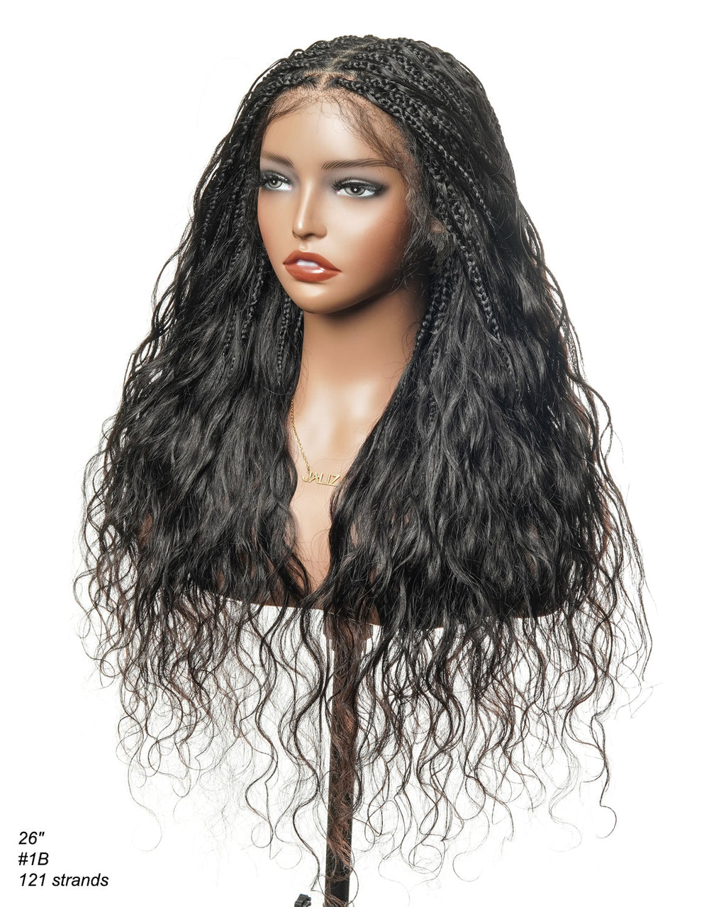 Michelle - Bora Bora Human Hair Body Wave Pre Bleached HD Full Lace Boho Box Braided Wig