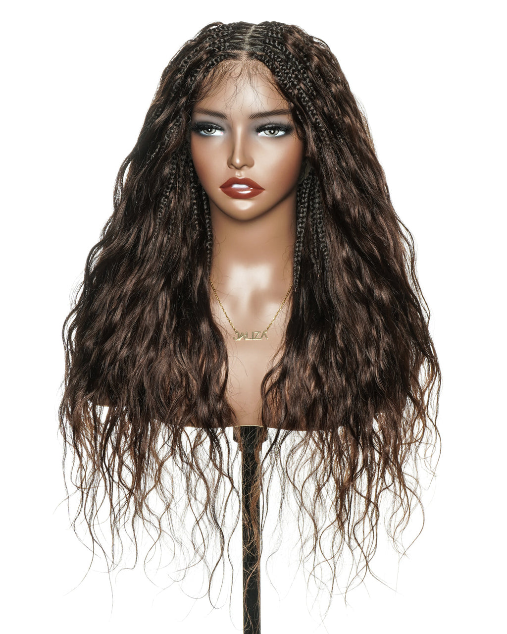 Michelle - 26" 100% Virgin Human Hair HD Full Lace Bora Bora Loose Body Wave Boho Box Braided Wig