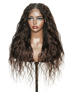Michelle - 26" 100% Virgin Human Hair HD Full Lace Bora Bora Loose Body Wave Boho Box Braided Wig