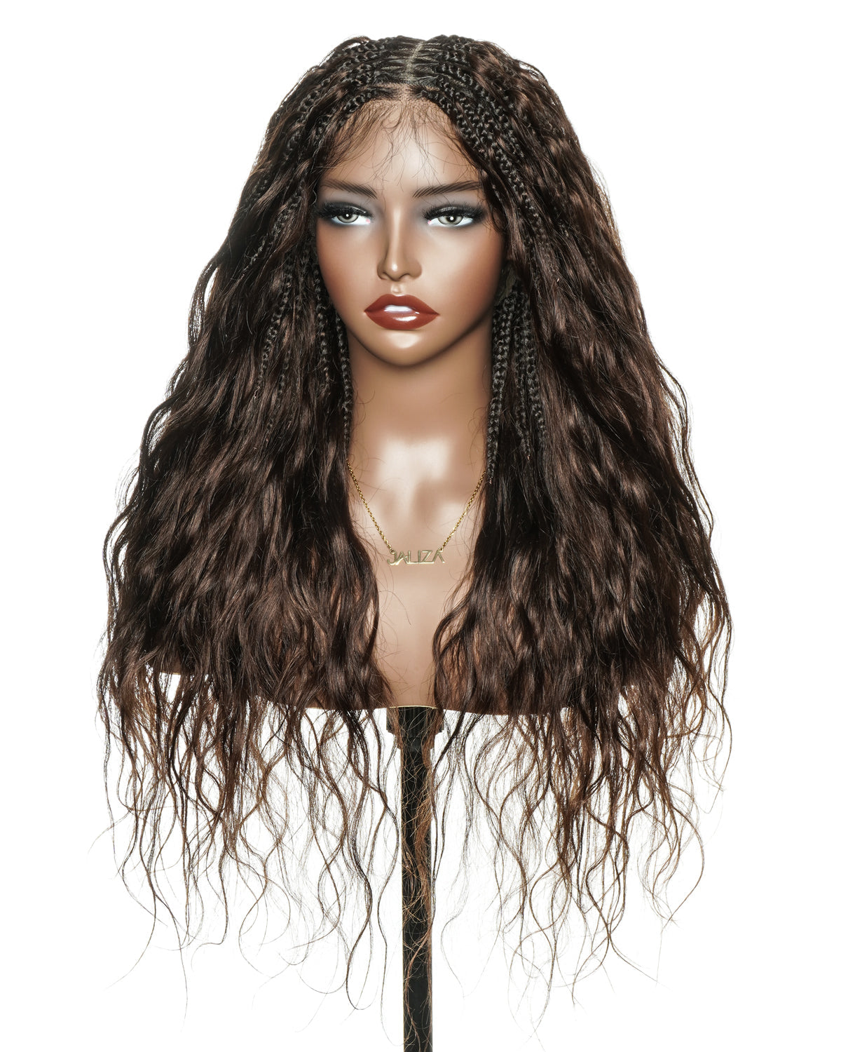 Michelle - 26" 100% Virgin Human Hair HD Full Lace Bora Bora Loose Body Wave Boho Box Braided Wig