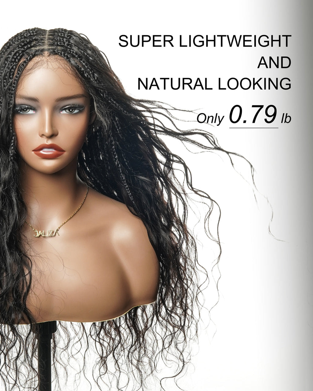Michelle - Bora Bora Human Hair Body Wave Pre Bleached HD Full Lace Boho Box Braided Wig