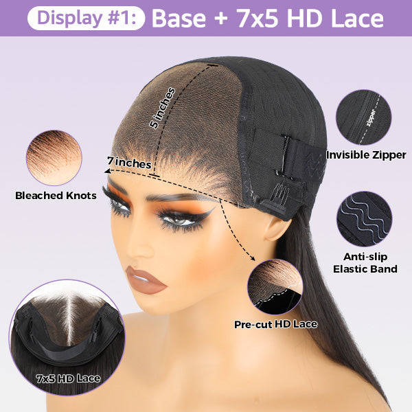 Kinky Curly Replaceable Zip Lace Tops For Block Wig