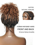 Kiki - 16" Pre Bleached HD Full Lace Human Hair Curls HD Full Lace Knotless Boho Box Braided Wig