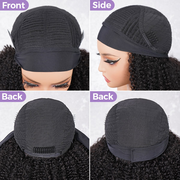 Natural Loose Deep Headband Wig Easy Slip-On Style 100% Human Hair Wig