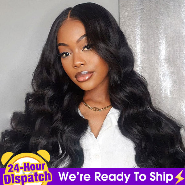24h Shipping | Body Wave Wear&Go 7x5 Pre Cut HD Lace Closure Glueless Wig Beginner Friendly Bleached Knots