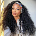 3 In 1 Half Wig | Afro Curly Flexible Fit Wear Go Half Wig With Drawstring Natural Hairline Beginner Friendly