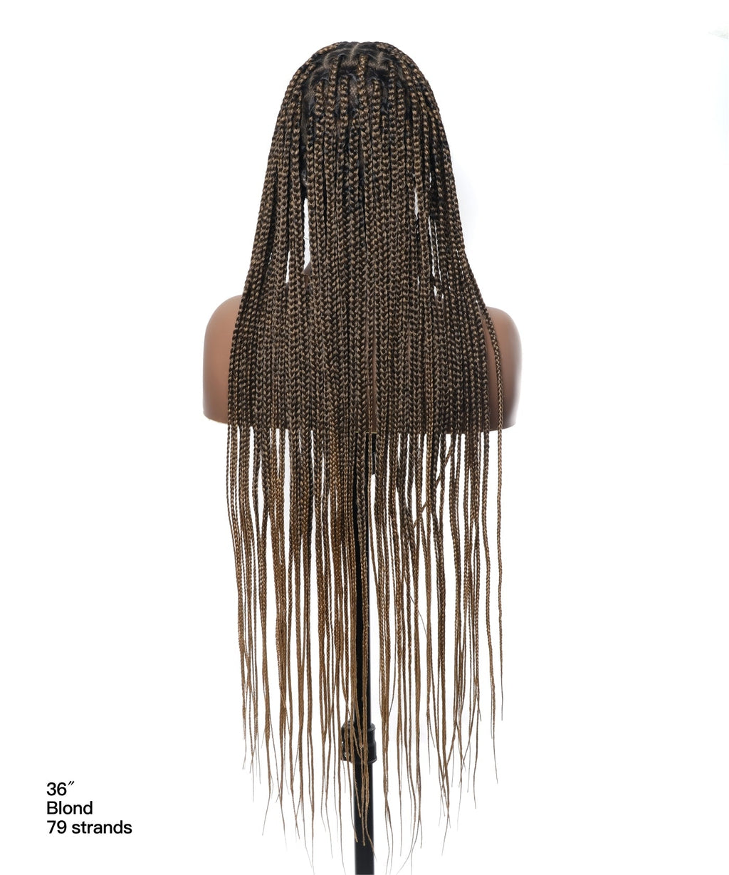 HD Full Lace Knotless Box Braided Wig