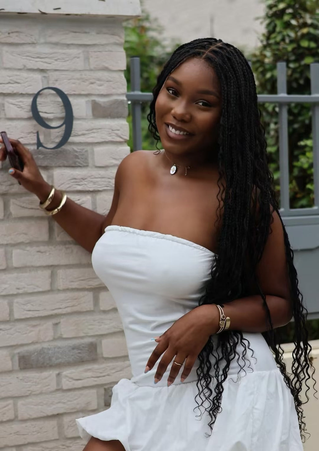 HD Full Lace Human Hair Boho Curls 36" Knotless Boho Box Braided Wig