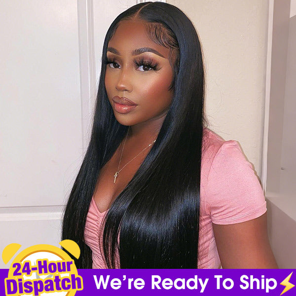 Viral Straight Wear Go Glueless Wigs 7X5 Pre-Cut HD Lace Wigs With Pre Plucked Nautral Hairline