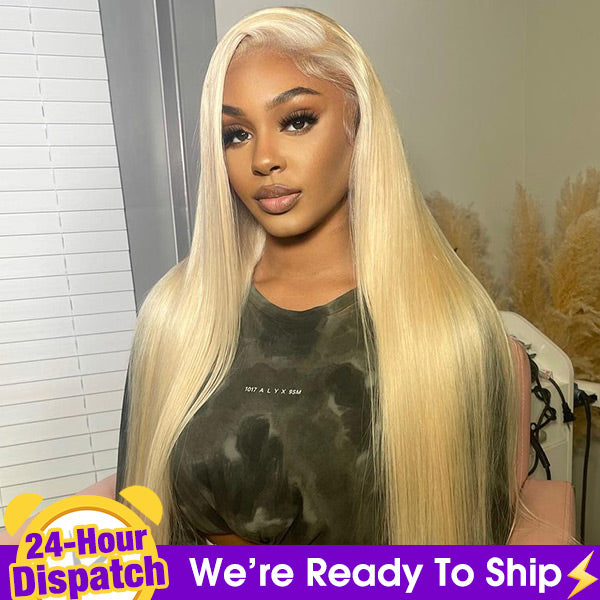 24h Shipping | Straight Hair 613 Blonde Wear Go Glueless Wig Pre-Cut 7x5 Lace Wig
